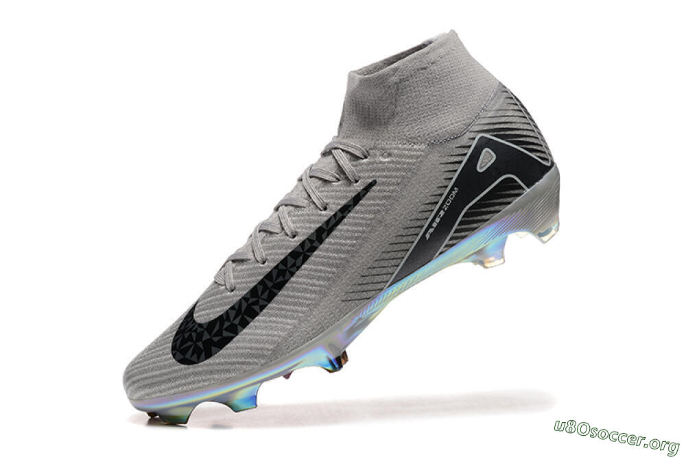 Nike Air Zoom Mercurial Superfly 10 Elite FG Football Boots - Grey/Black/White/Gold 8