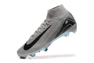 Nike Air Zoom Mercurial Superfly 10 Elite FG Football Boots - Grey/Black/White/Gold