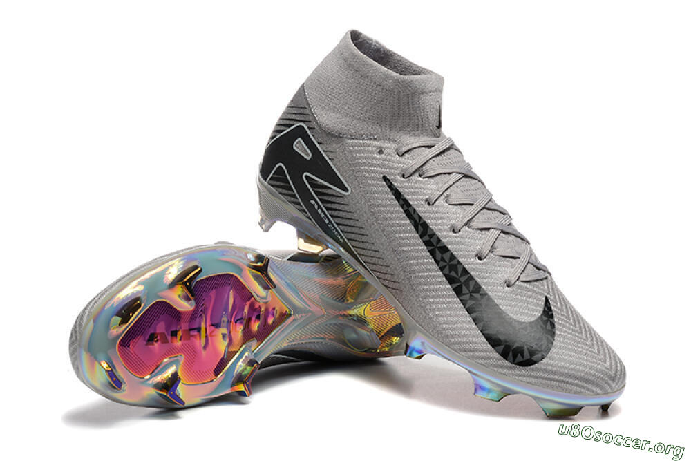 Nike Air Zoom Mercurial Superfly 10 Elite FG Football Boots - Grey/Black/White/Gold 4