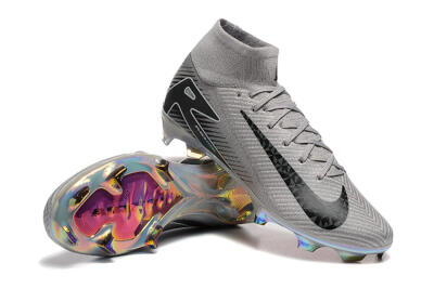Nike Air Zoom Mercurial Superfly 10 Elite FG Football Boots - Grey/Black/White/Gold