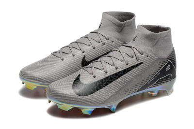 Nike Air Zoom Mercurial Superfly 10 Elite FG Football Boots - Grey/Black/White/Gold