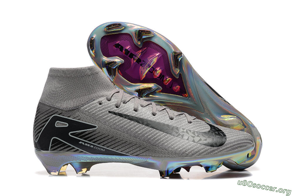 Nike Air Zoom Mercurial Superfly 10 Elite FG Football Boots - Grey/Black/White/Gold 2