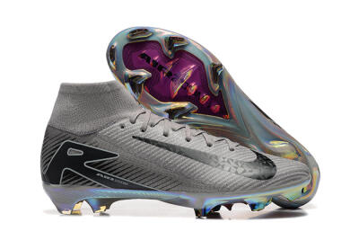 Nike Air Zoom Mercurial Superfly 10 Elite FG Football Boots - Grey/Black/White/Gold
