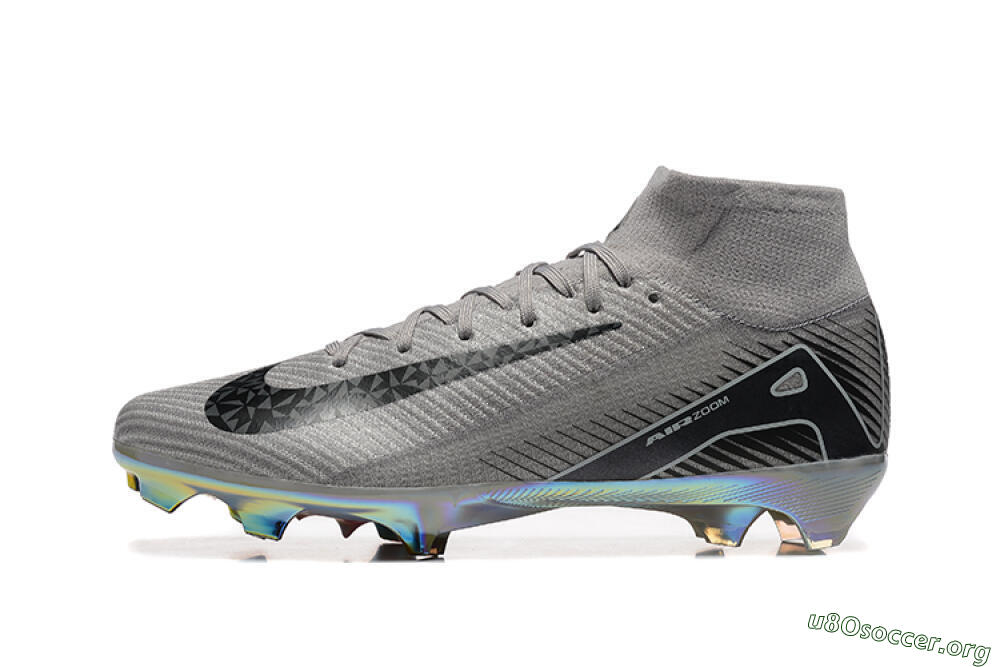 Nike Air Zoom Mercurial Superfly 10 Elite FG Football Boots - Grey/Black/White/Gold 3