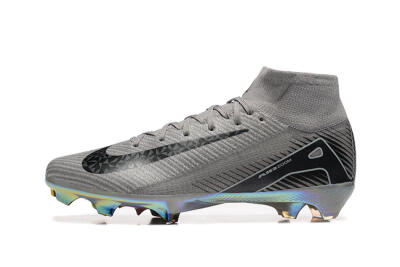 Nike Air Zoom Mercurial Superfly 10 Elite FG Football Boots - Grey/Black/White/Gold