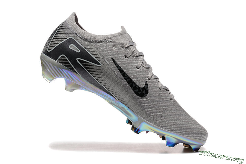 Nike Air Zoom Mercurial Vapor 16 Elite FG Football Boots - Grey/Black/White/Gold 7