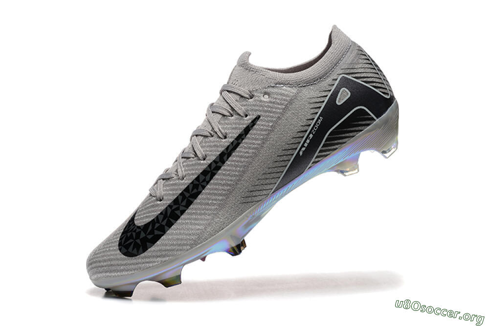Nike Air Zoom Mercurial Vapor 16 Elite FG Football Boots - Grey/Black/White/Gold 8