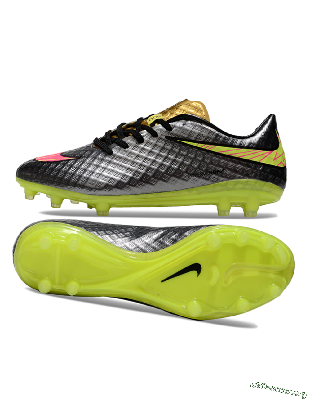 Nike Hypervenom Phantom FG Football Boots - Black/Gold/Pink/Yellow 1