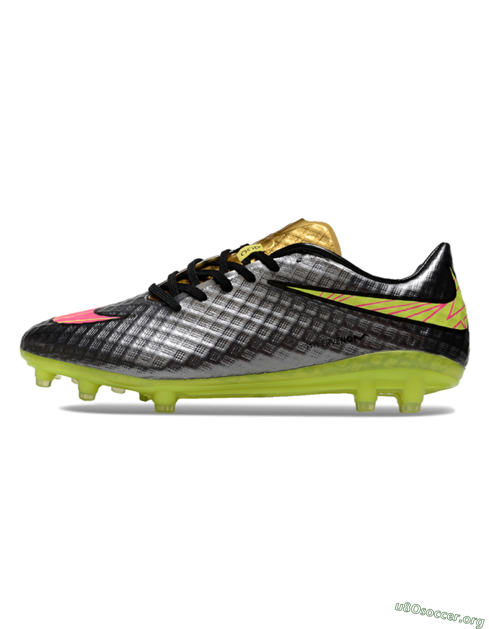 Nike Hypervenom Phantom FG Football Boots - Black/Gold/Pink/Yellow 3
