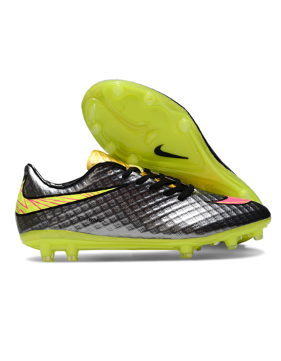 Nike Hypervenom Phantom FG Football Boots - Black/Gold/Pink/Yellow