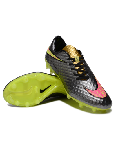 Nike Hypervenom Phantom FG Football Boots - Black/Gold/Pink/Yellow