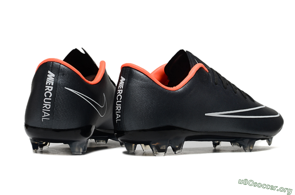 Nike Mercurial Vapor 10 FG Football Boots - Black/White/Orange 6
