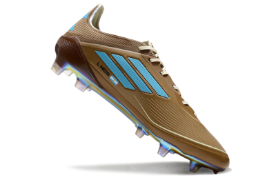 Adidas F50 Elite FG Football Boots - Brown/White/Blue