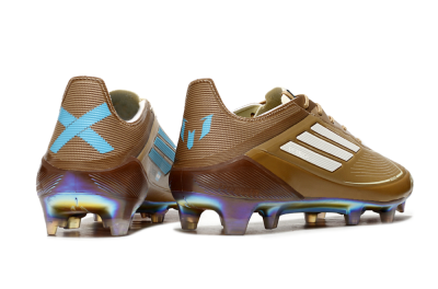 Adidas F50 Elite FG Football Boots - Brown/White/Blue