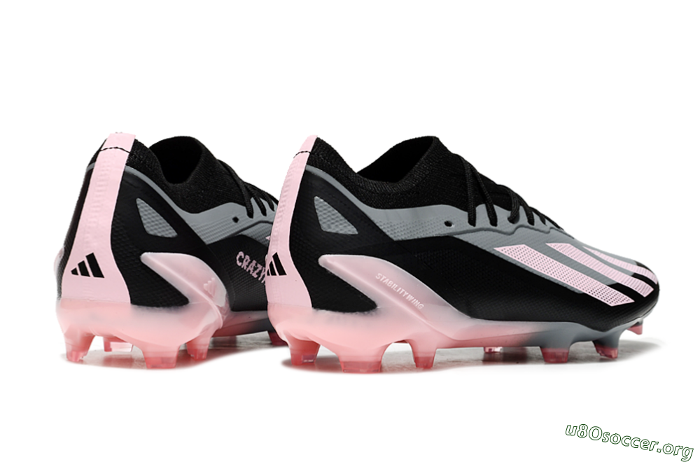 Adidas X Crazyfast.1 FG Football Boots - Grey/Black/Pink 6