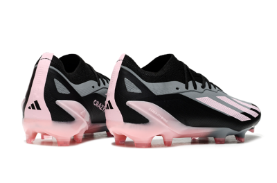 Adidas X Crazyfast.1 FG Football Boots - Grey/Black/Pink