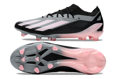 Adidas X Crazyfast.1 FG Football Boots - Grey/Black/Pink
