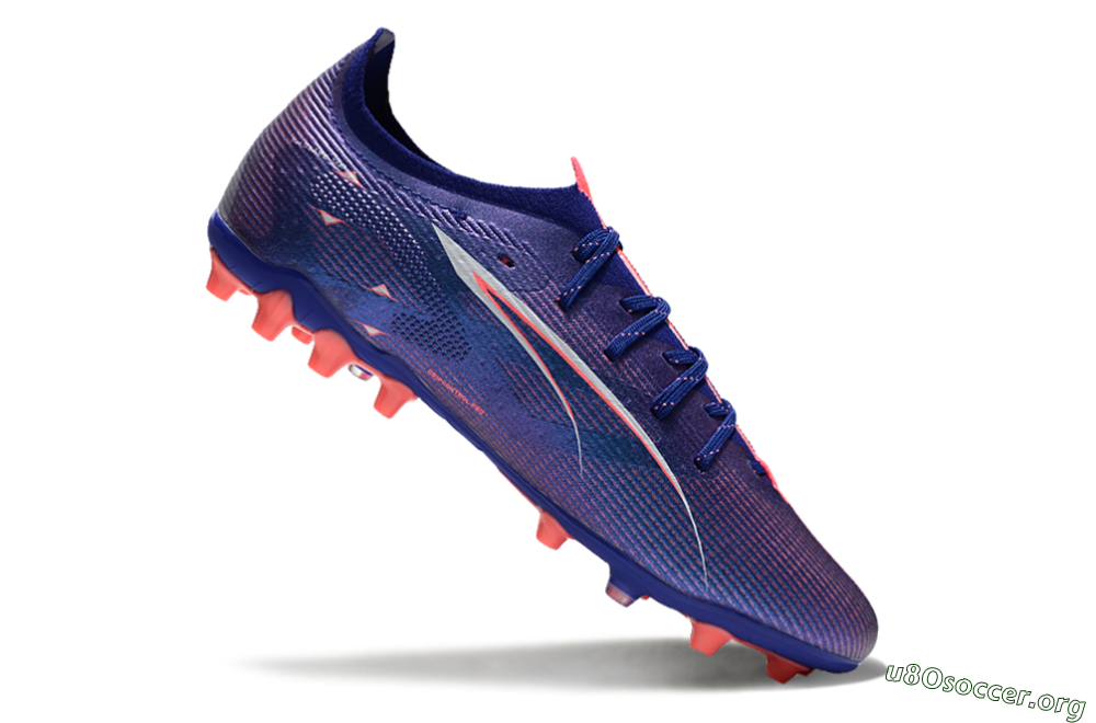 Puma Ultra 5 Ultimate MG Football Boots - Purple/Red/White 4