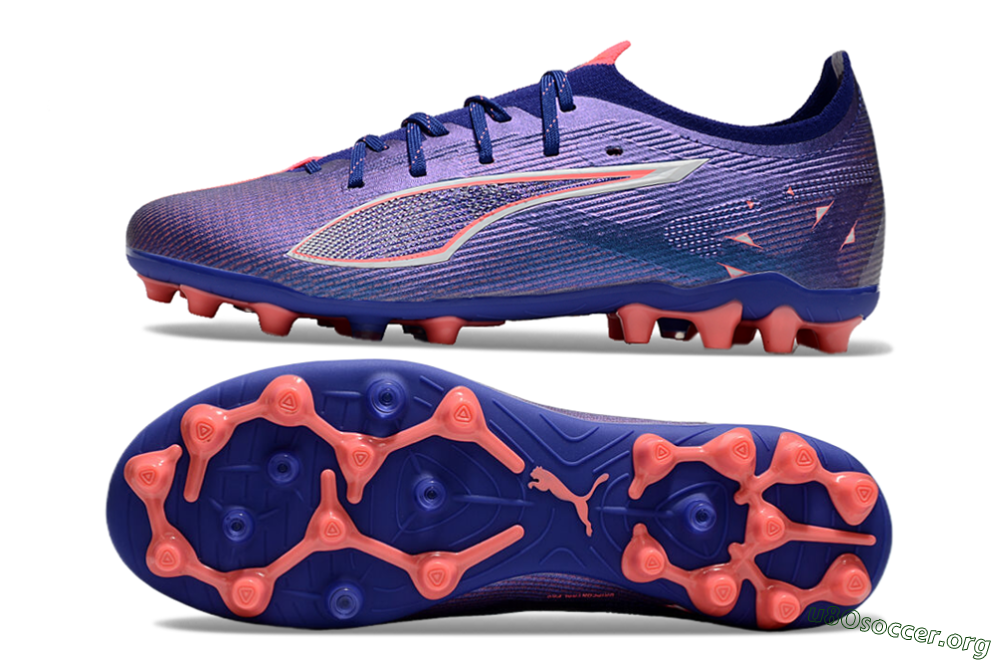 Puma Ultra 5 Ultimate MG Football Boots - Purple/Red/White 1