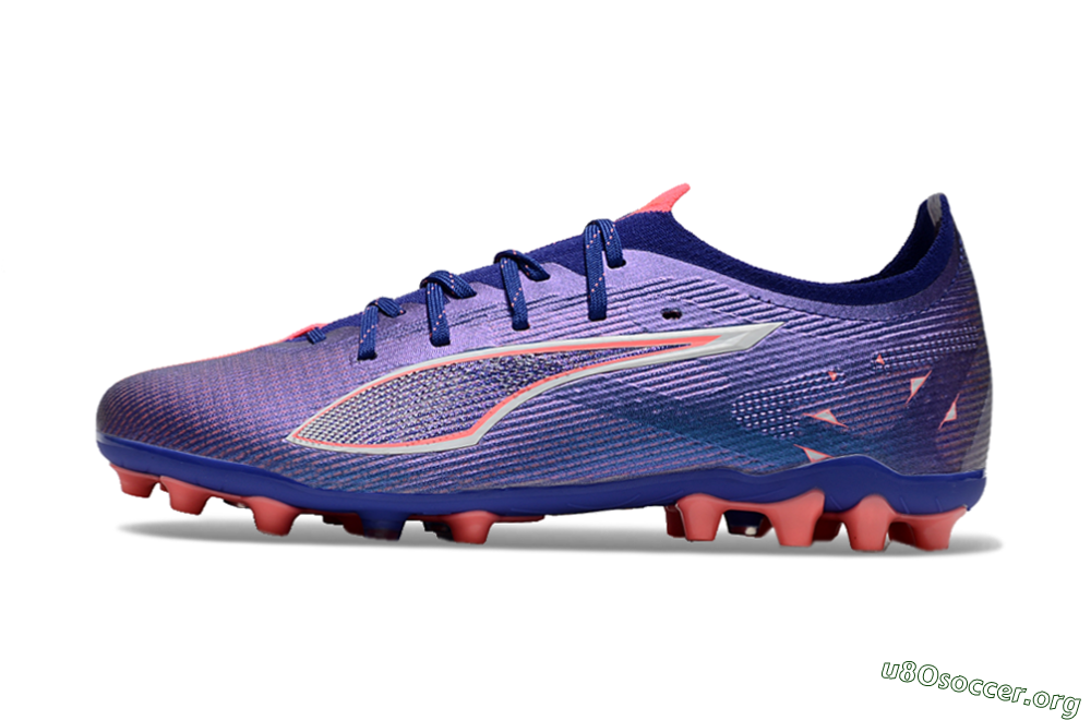 Puma Ultra 5 Ultimate MG Football Boots - Purple/Red/White 3