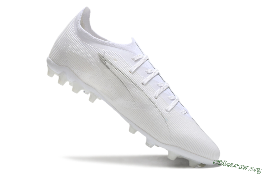 Puma Ultra 5 Ultimate MG Football Boots - White/Silver 4