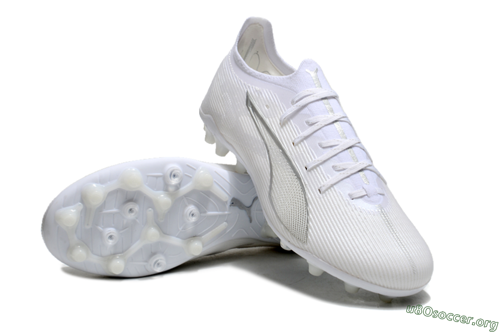 Puma Ultra 5 Ultimate MG Football Boots - White/Silver 0
