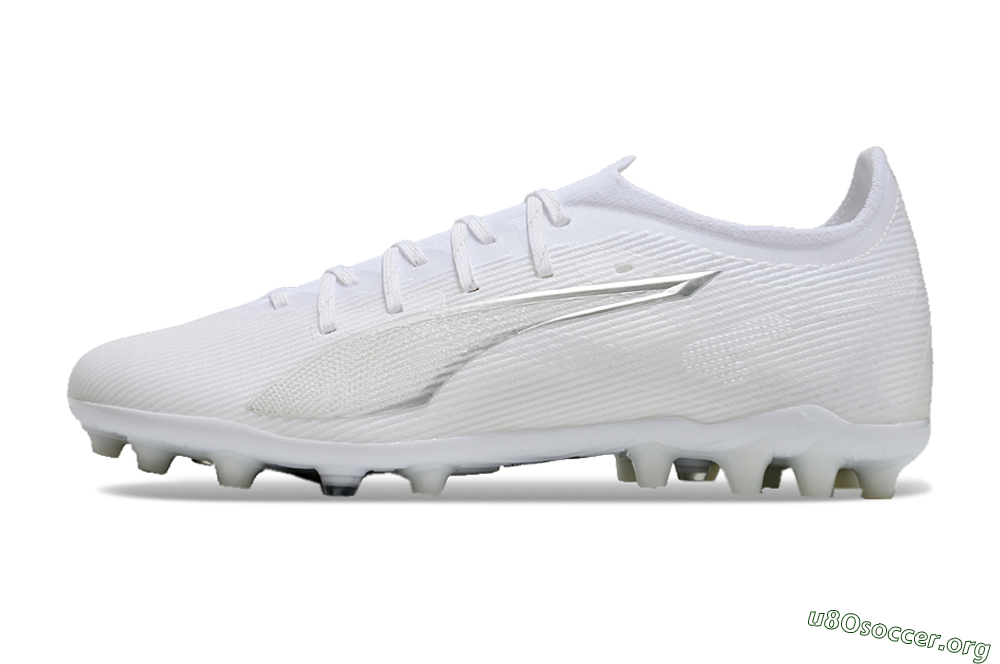 Puma Ultra 5 Ultimate MG Football Boots - White/Silver 3