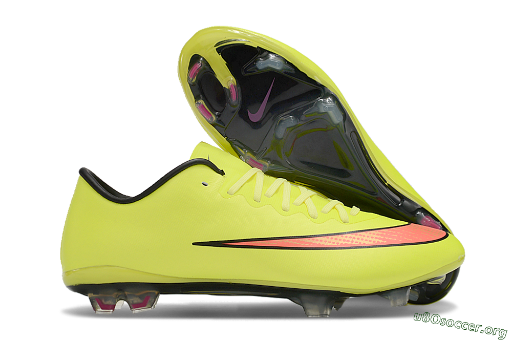 Nike Mercurial Vapor 10 FG Football Boots - Yellow/Black/Red 2