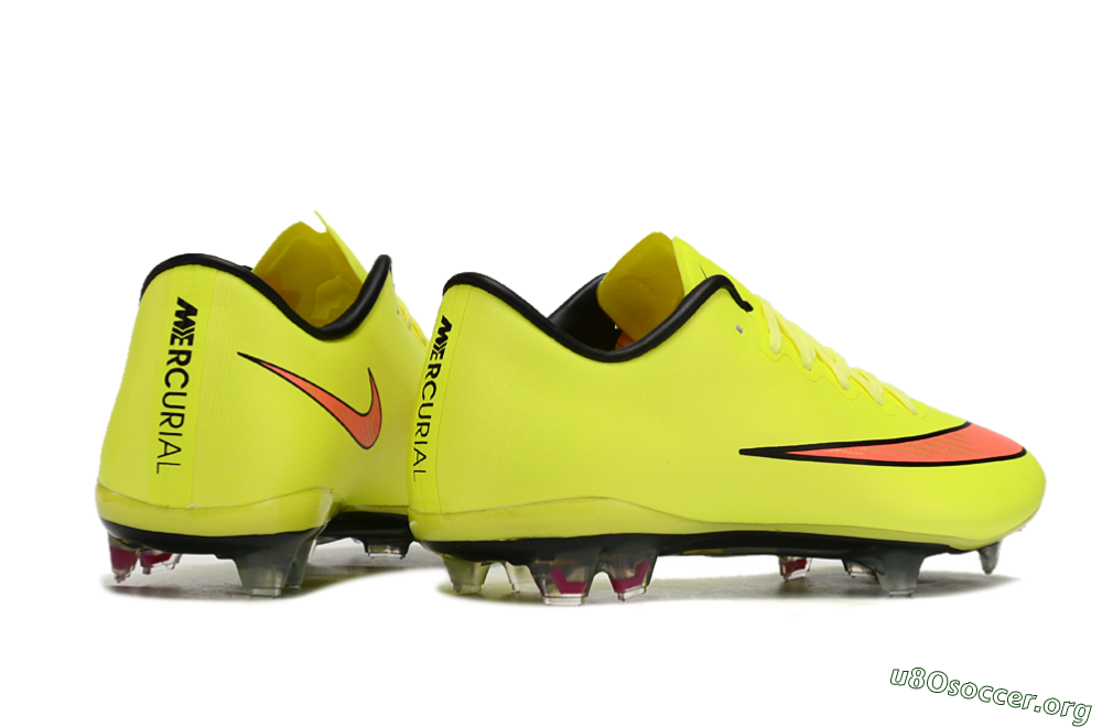 Nike Mercurial Vapor 10 FG Football Boots - Yellow/Black/Red 6