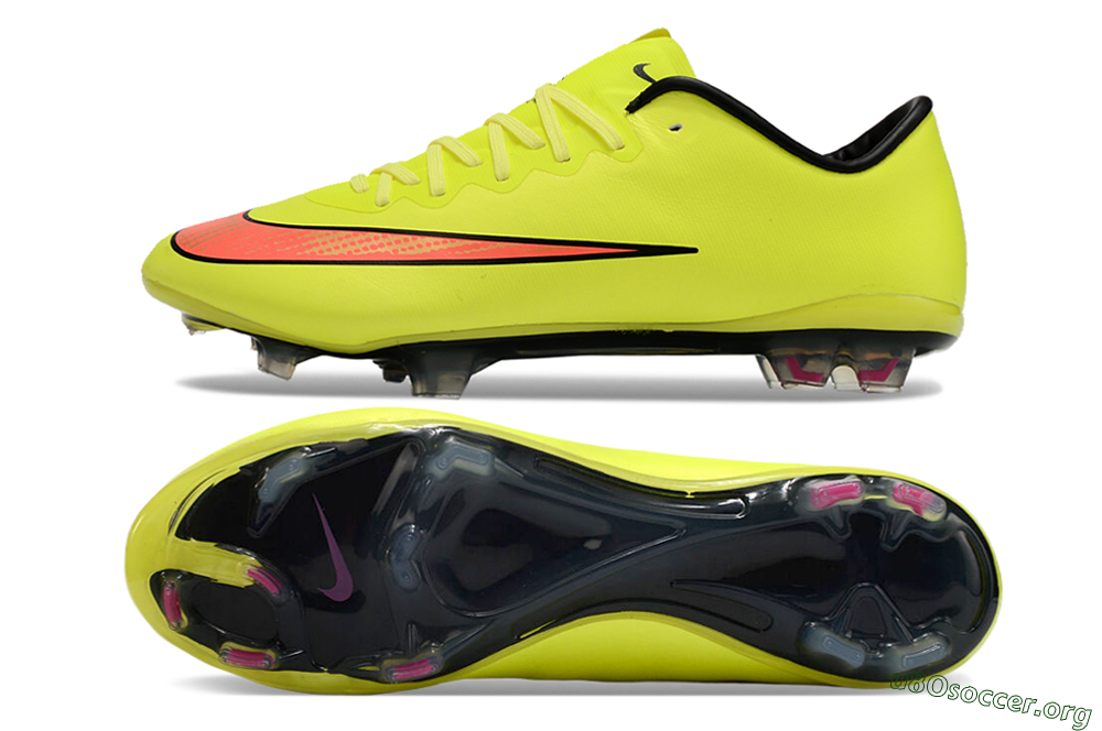 Nike Mercurial Vapor 10 FG Football Boots - Yellow/Black/Red 1