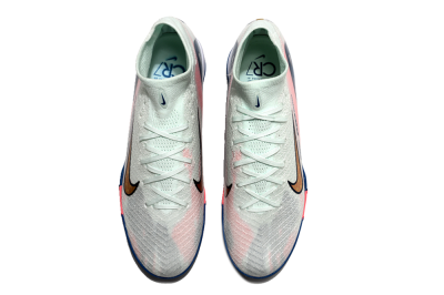 Nike Air Zoom Mercurial Superfly 10 Elite TF Football Shoes - White/Pink/Blue