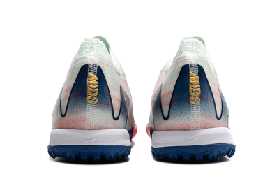 Nike Air Zoom Mercurial Vapor 16 Elite TF Football Shoes - White/Pink/Blue