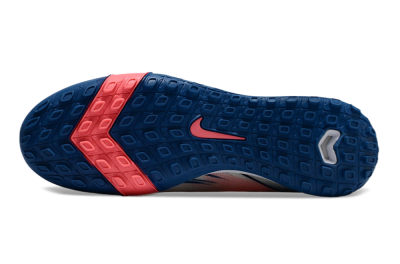 Nike Air Zoom Mercurial Vapor 16 Elite TF Football Shoes - White/Pink/Blue