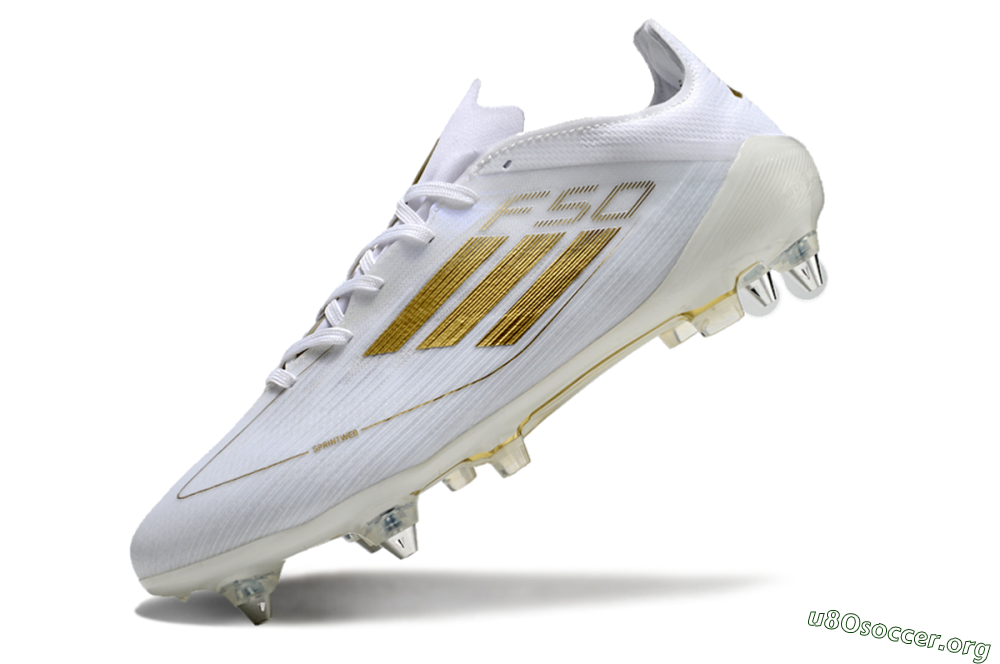 Adidas F50 Elite SG Football Boots - White/Gold 5
