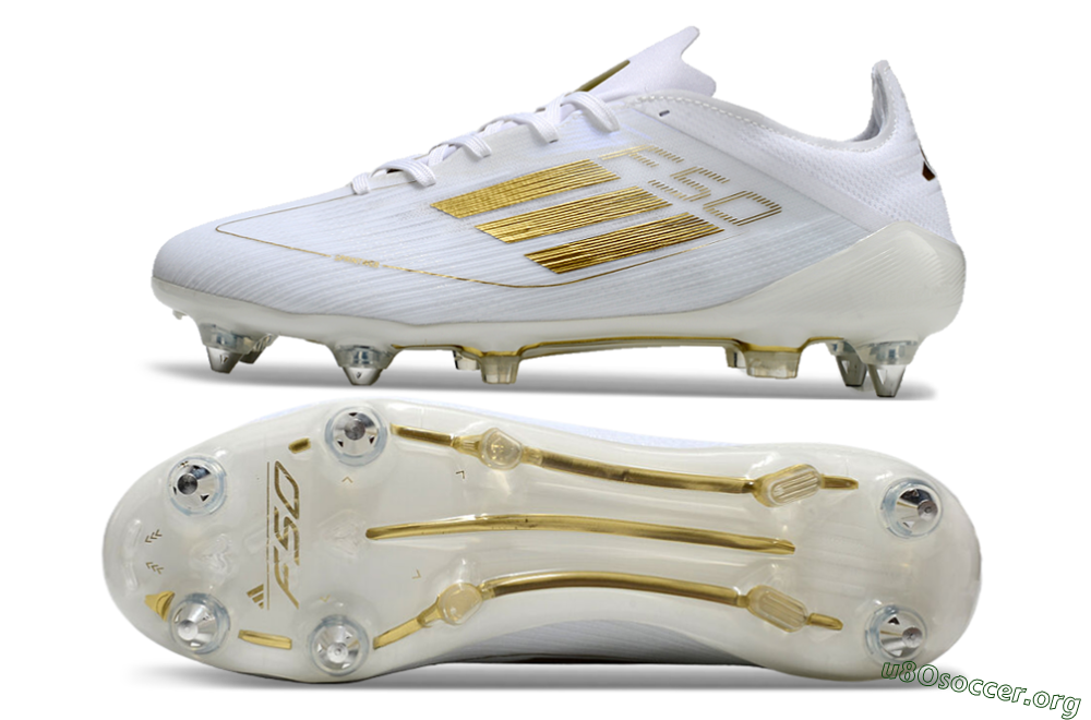 Adidas F50 Elite SG Football Boots - White/Gold 1