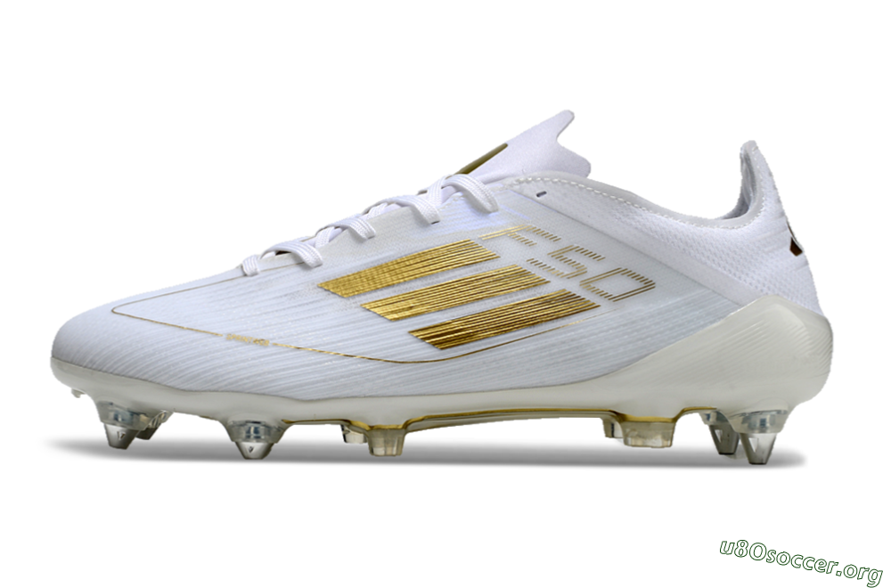 Adidas F50 Elite SG Football Boots - White/Gold 3