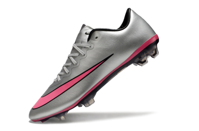 Nike Mercurial Vapor 10 Elite FG Football Boots - Sliver/Pink/Black