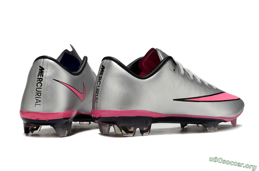 Nike Mercurial Vapor 10 Elite FG Football Boots - Sliver/Pink/Black 6