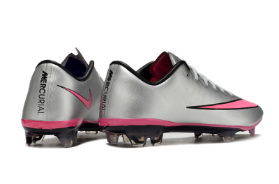 Nike Mercurial Vapor 10 Elite FG Football Boots - Sliver/Pink/Black