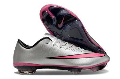 Nike Mercurial Vapor 10 Elite FG Football Boots - Sliver/Pink/Black