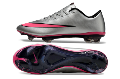 Nike Mercurial Vapor 10 Elite FG Football Boots - Sliver/Pink/Black
