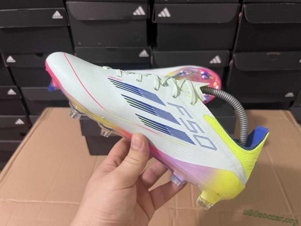 Adidas F50 Elite FG Football Boots - Blue/Pink/Yellow