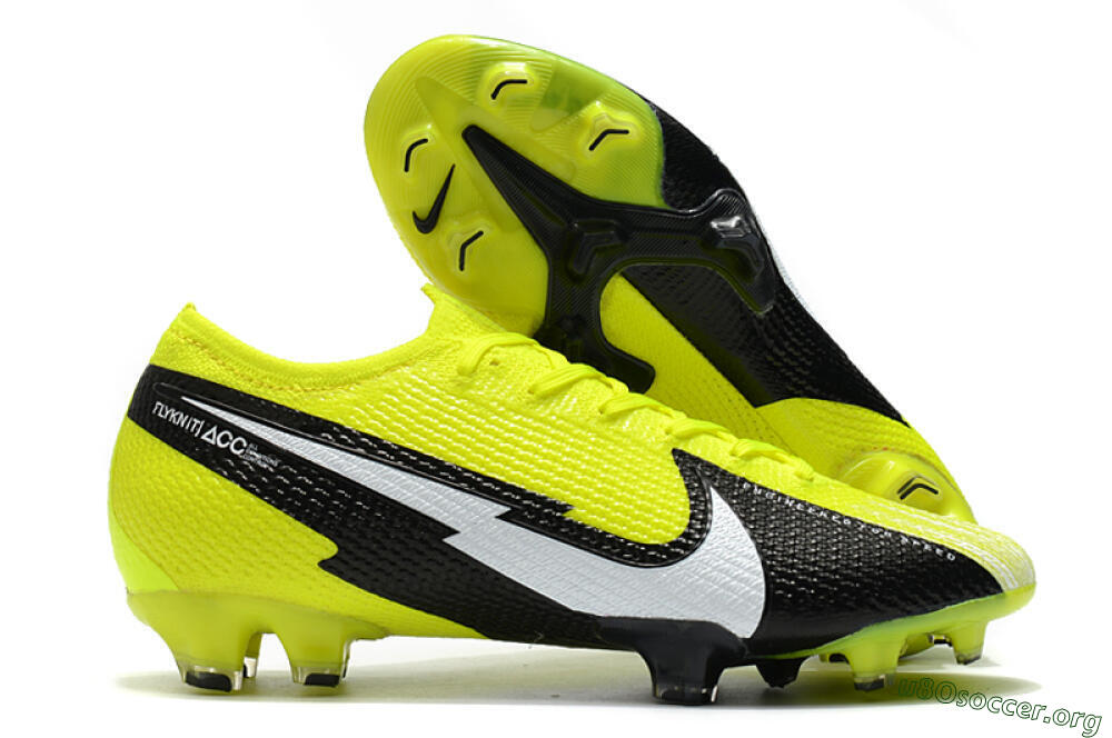 Nike Mercurial Vapor 13 Elite FG Football Boots - Yellow/White/Black 2