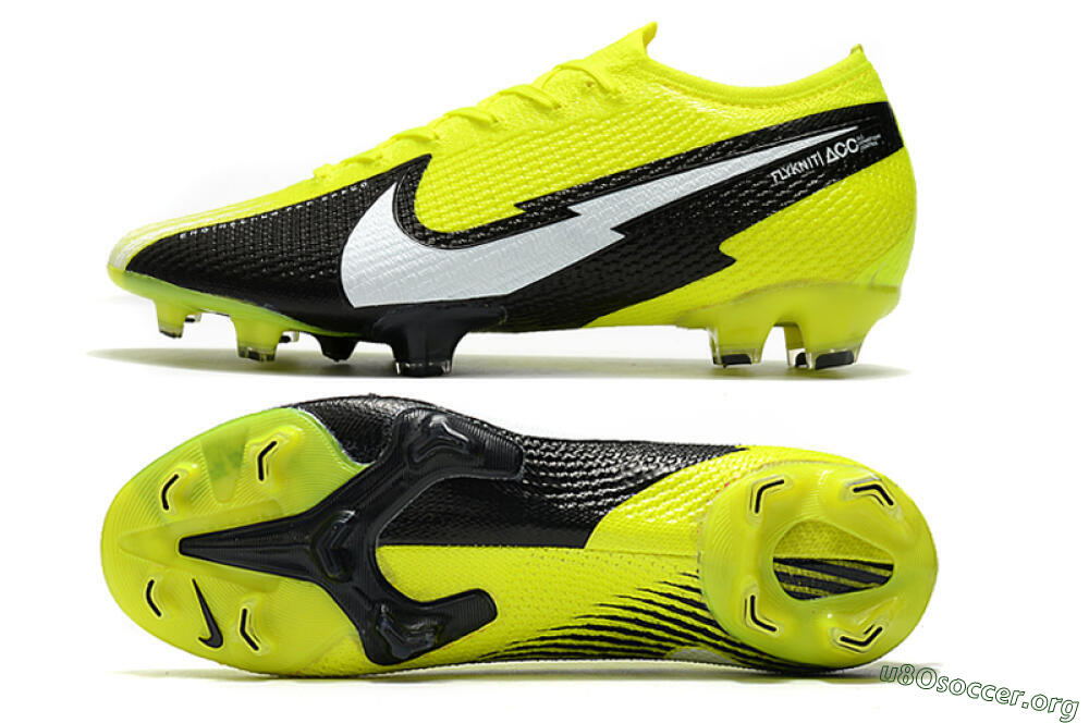 Nike Mercurial Vapor 13 Elite FG Football Boots - Yellow/White/Black 1