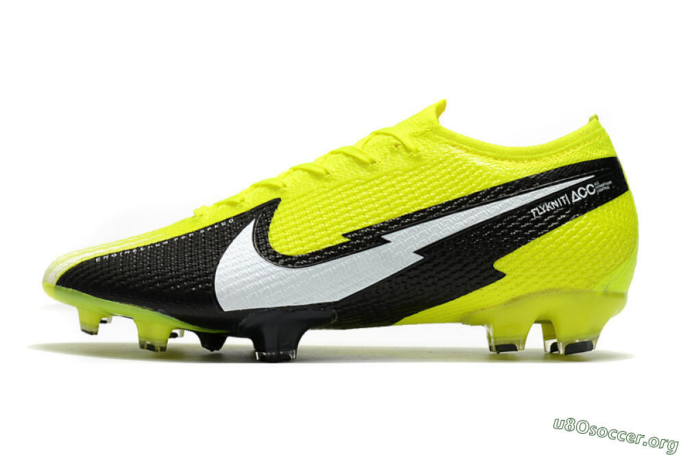 Nike Mercurial Vapor 13 Elite FG Football Boots - Yellow/White/Black 3