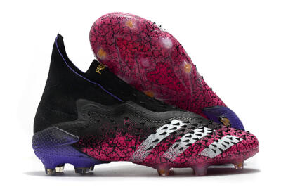 Adidas Predator Freak+ Laceless FG Football Boots - Black/White/Red