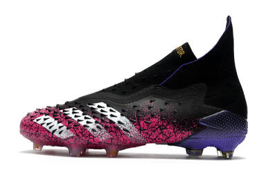 Adidas Predator Freak+ Laceless FG Football Boots - Black/White/Red