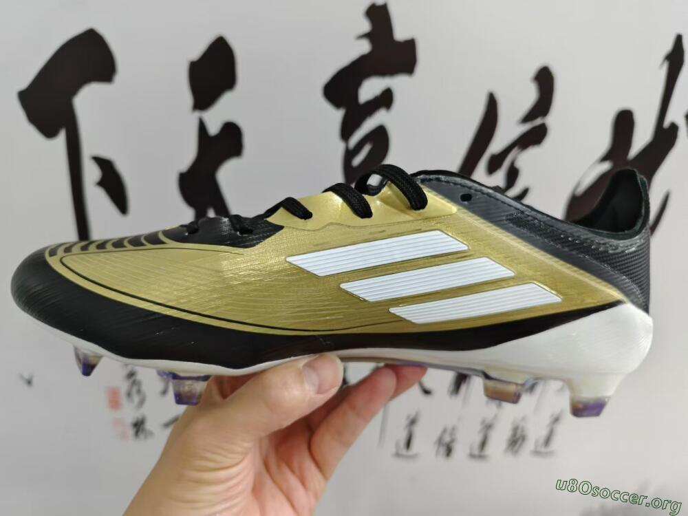 Adidas F50 Adizero Messi FG Football Boots - Gold/White/Black