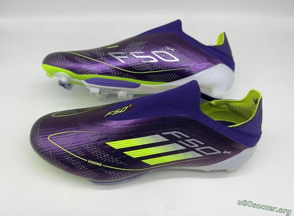 Adidas F50+ Lightstrike Pro FG Football Boots - Purple/Yellow/Blue
