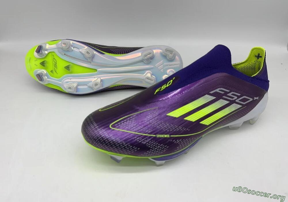 Adidas F50+ Lightstrike Pro FG Football Boots - Purple/Yellow/Blue